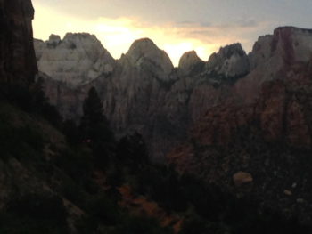 Sunset at Zion
