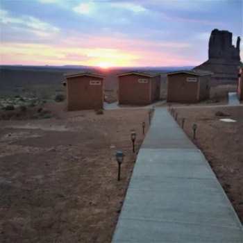 Our cabin at the View hotel Monument Valley