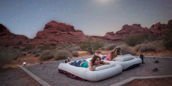 Women who explore - camping at valley of fire state park